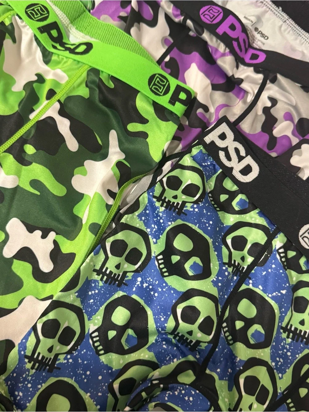 PSD Kids Boxer Medium Bundle of (4) Camo Colorful EUC Everyday Casual